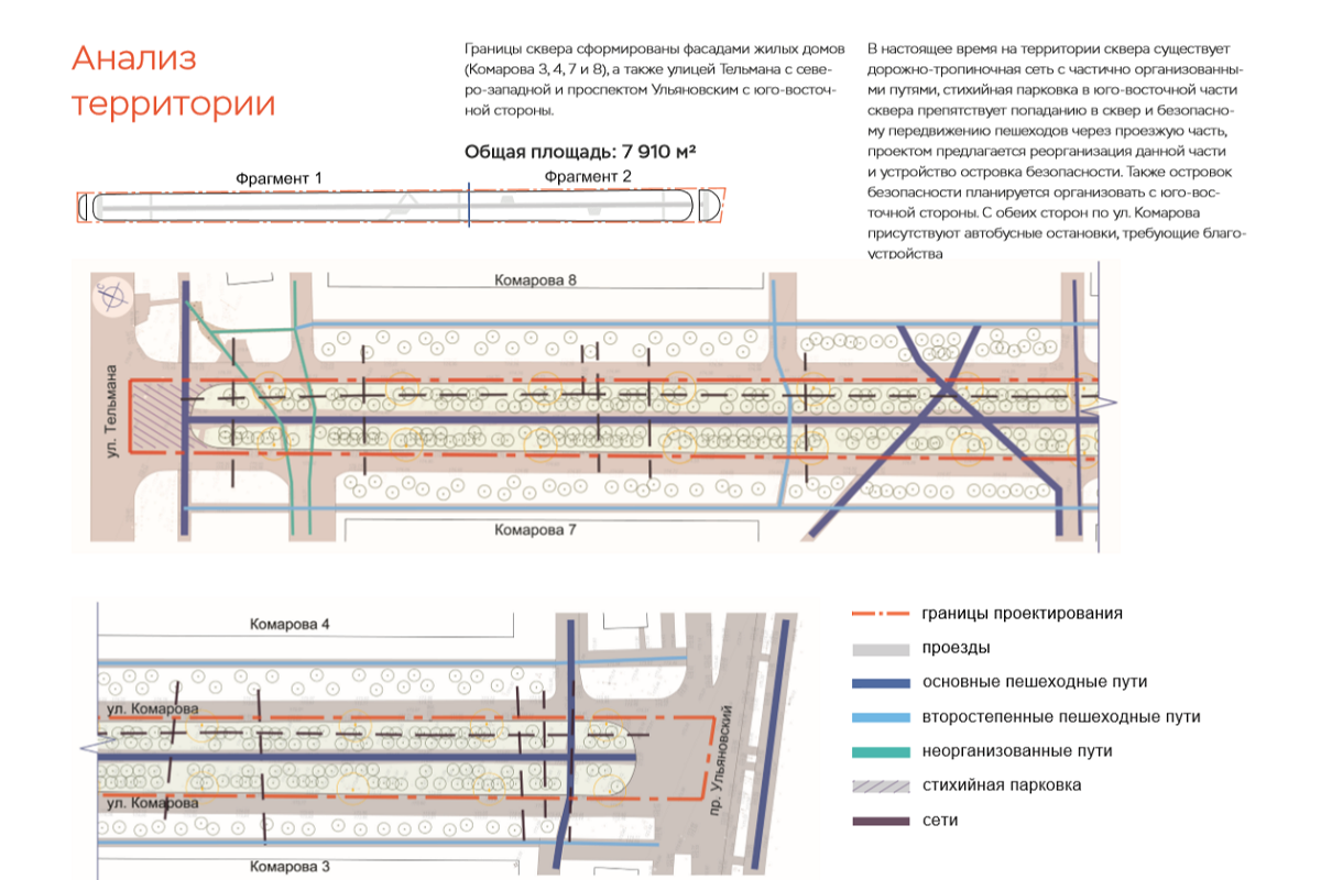 Формирование комфортной городской среды 2021 - сквер на ул. Комарова (от  ул. Тельмана до пр. Ульяновский) - Официальный сайт администрации города  Красноярска