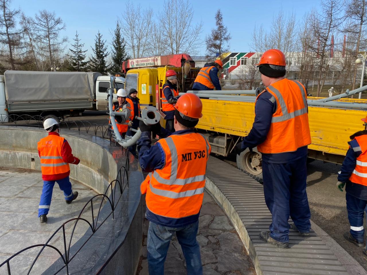 В Красноярске начали расконсервировать фонтаны - Новости - Официальный сайт  администрации города Красноярска