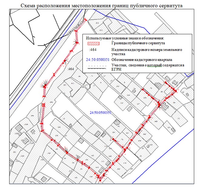 Схема границ сервитута на кадастровом плане территории. Схема на КПТ для сервитута.